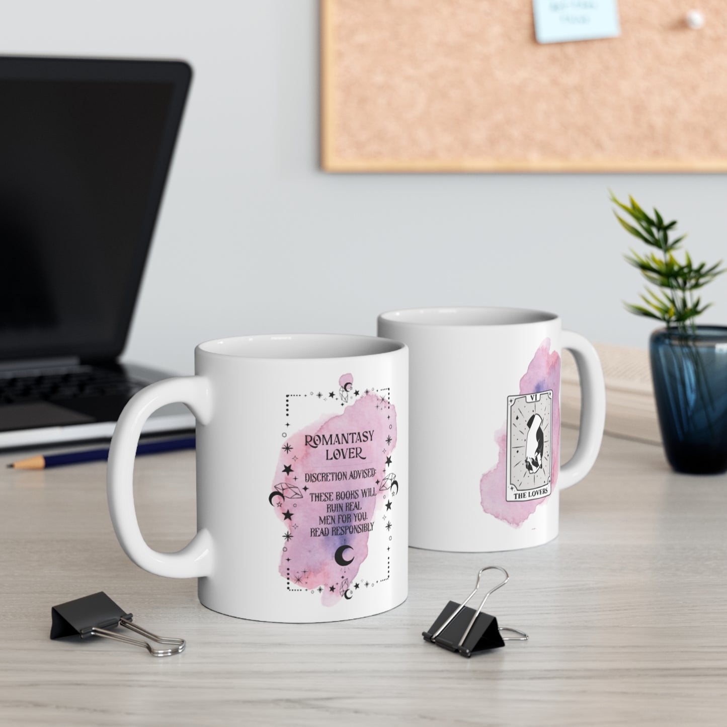 Romantasy Lover Mug | Bookish 11oz Ceramic Mug | Romantasy Reader Gift | Book Lover Coffee Mug