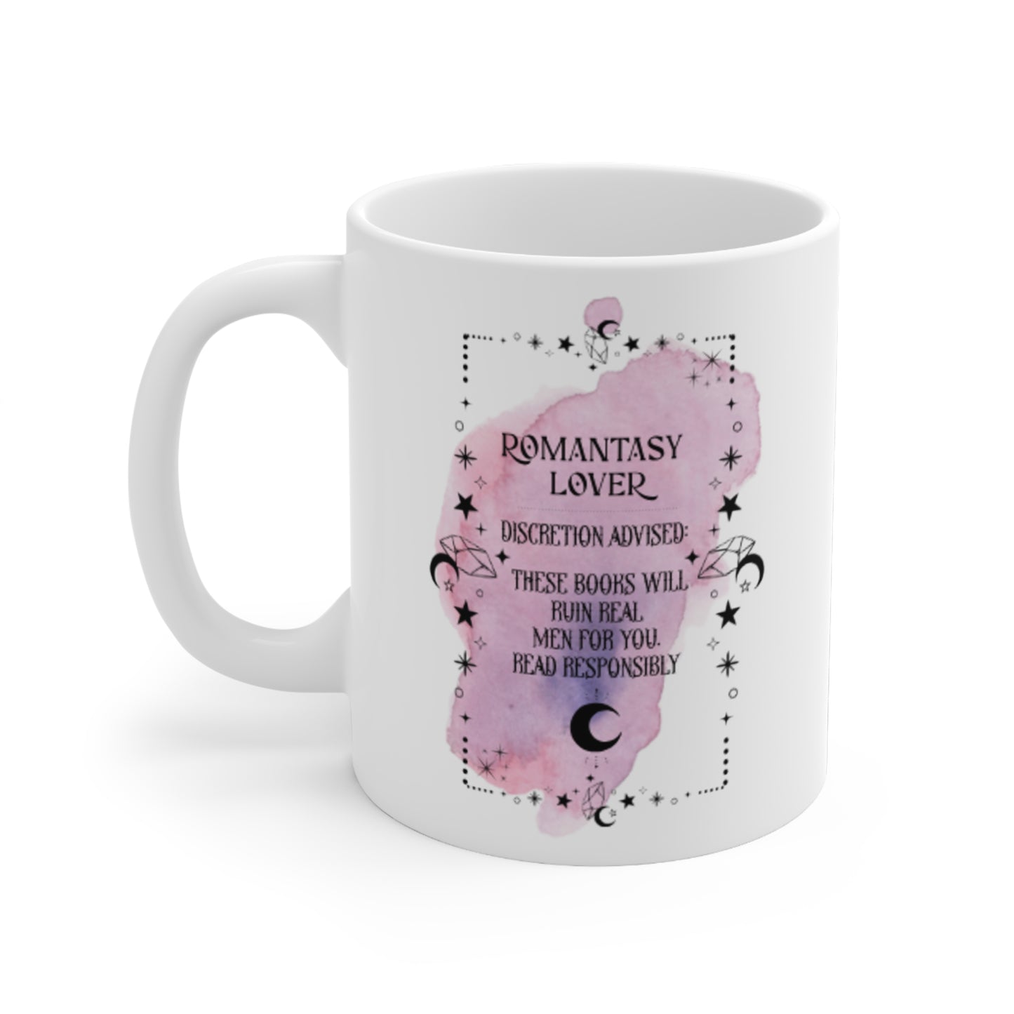 Romantasy Lover Mug | Bookish 11oz Ceramic Mug | Romantasy Reader Gift | Book Lover Coffee Mug