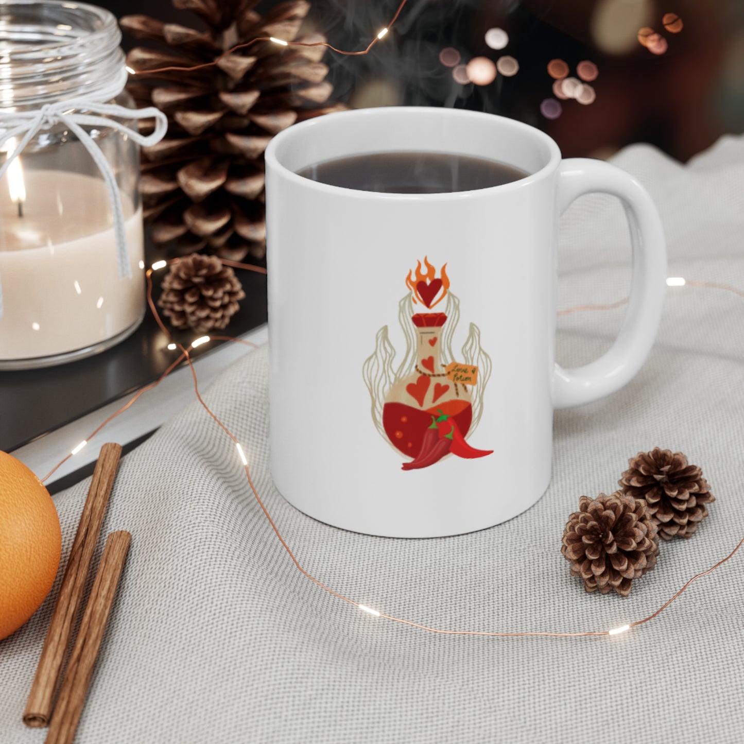 Warning Spicy Content Mug | Spicy Book Lover Gift | Romantasy Reader 11oz Ceramic Mug | Dark Romance Coffee Mug