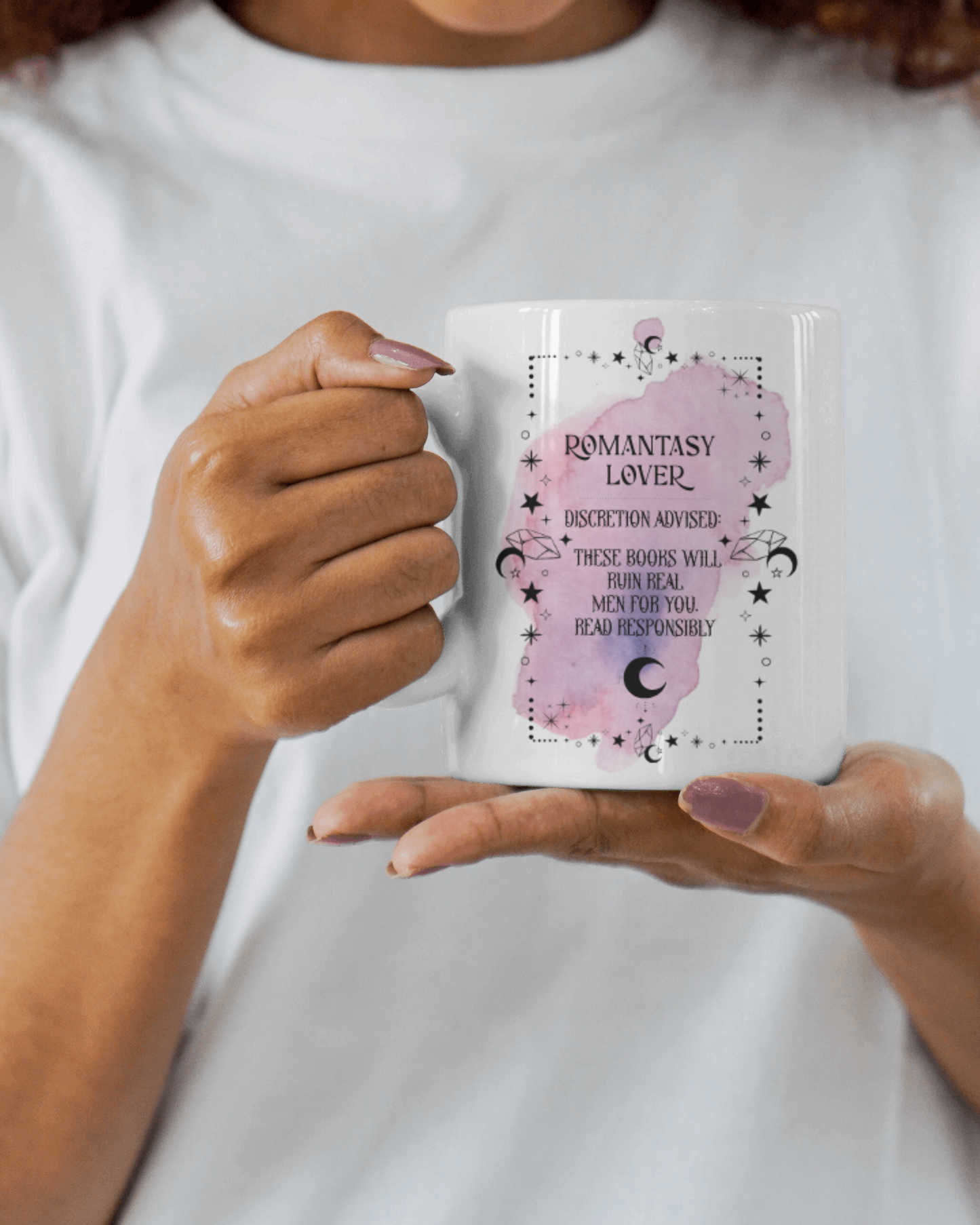 Romantasy Lover Mug | Bookish 11oz Ceramic Mug | Romantasy Reader Gift | Book Lover Coffee Mug